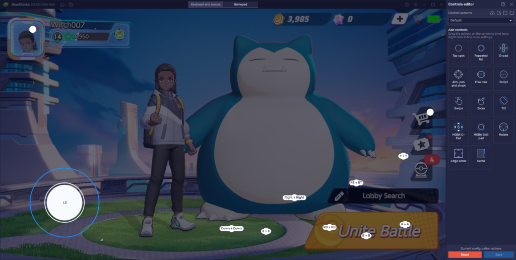 BlueStacks Guide for Pokémon Unite on PC How to Customize Your