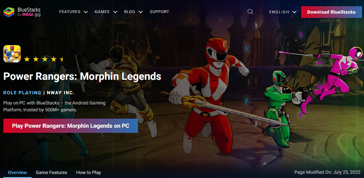 How to Play Power Rangers: Morphin Legends on PC With BlueStacks