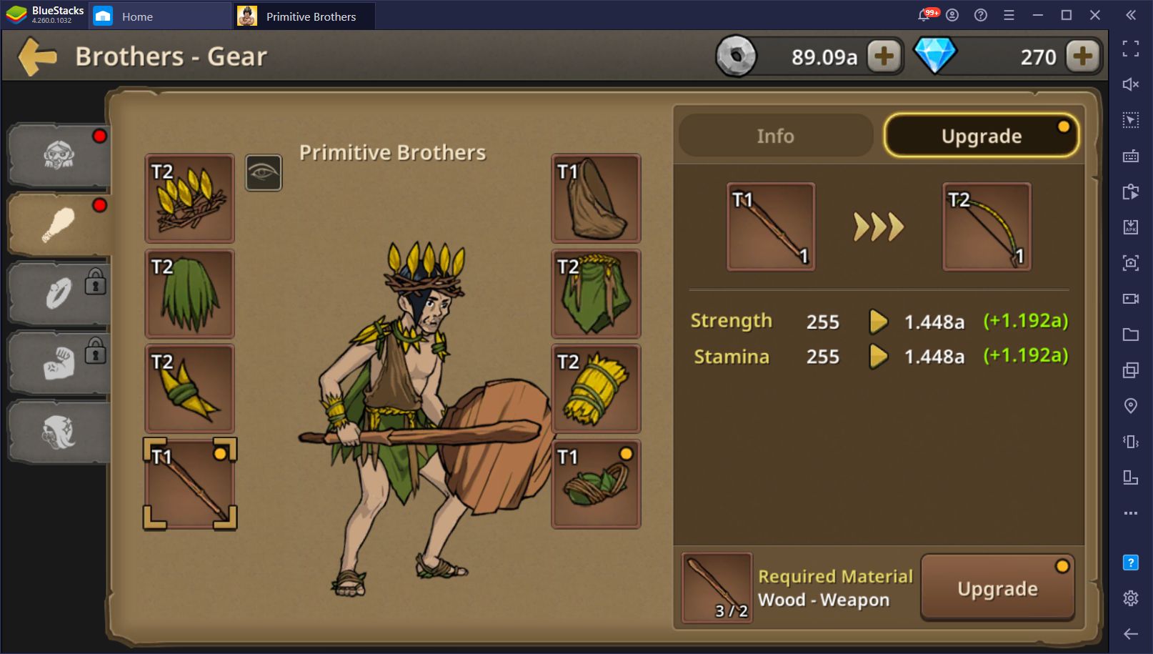 Primitive Brothers: Endless Evolution on PC - Automate Your Progress with BlueStacks
