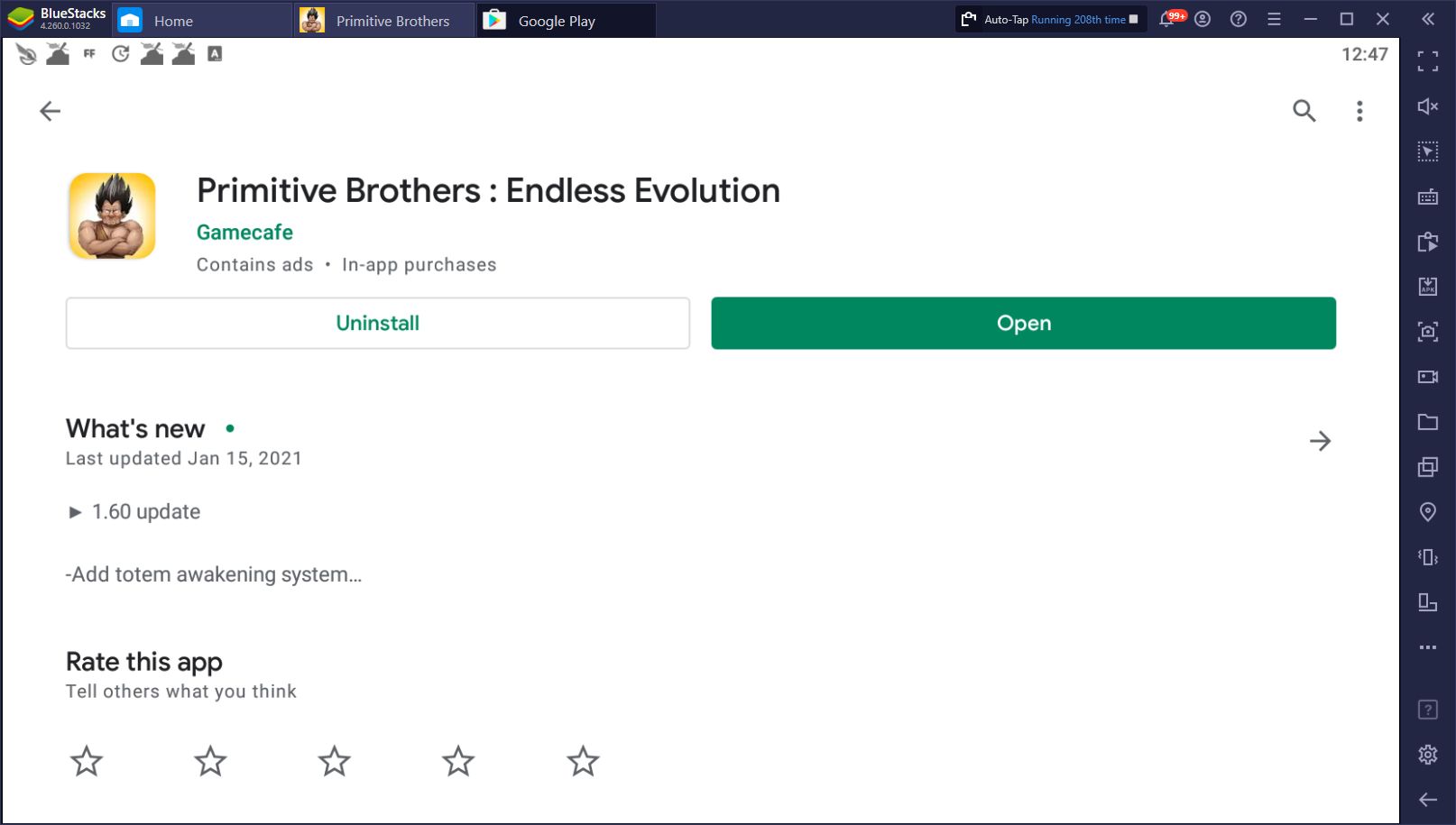 Primitive Brothers: Endless Evolution - How to Play This Mobile Clicker Game on Your PC