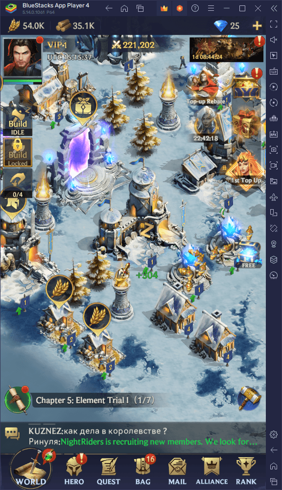 How to Play Puzzles & Chaos: Frozen Castle on PC With BlueStacks