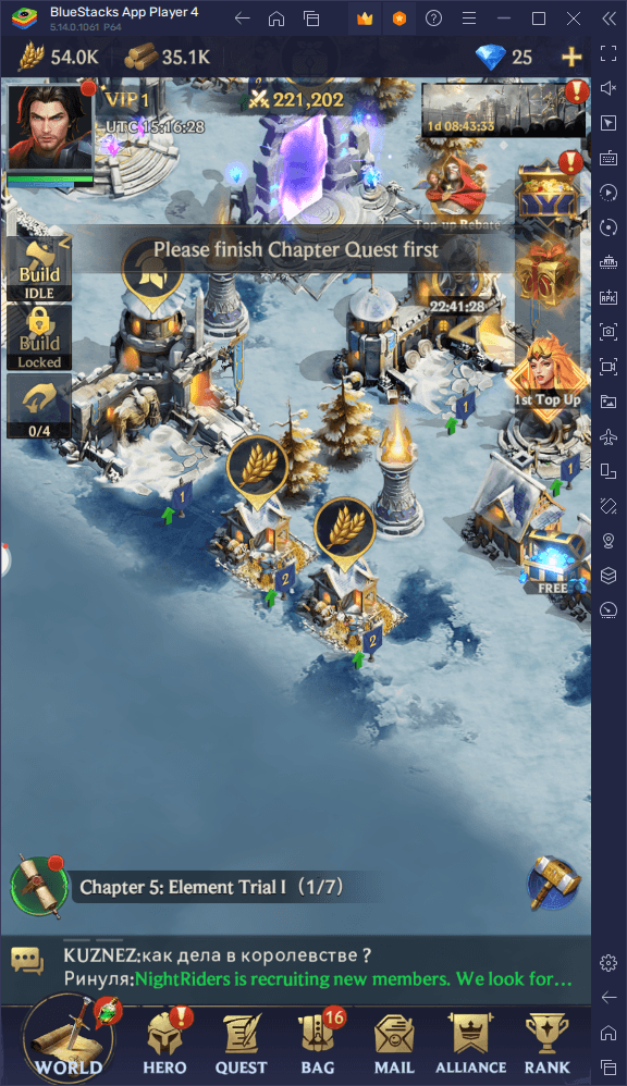 How to Play Puzzles & Chaos: Frozen Castle on PC With BlueStacks