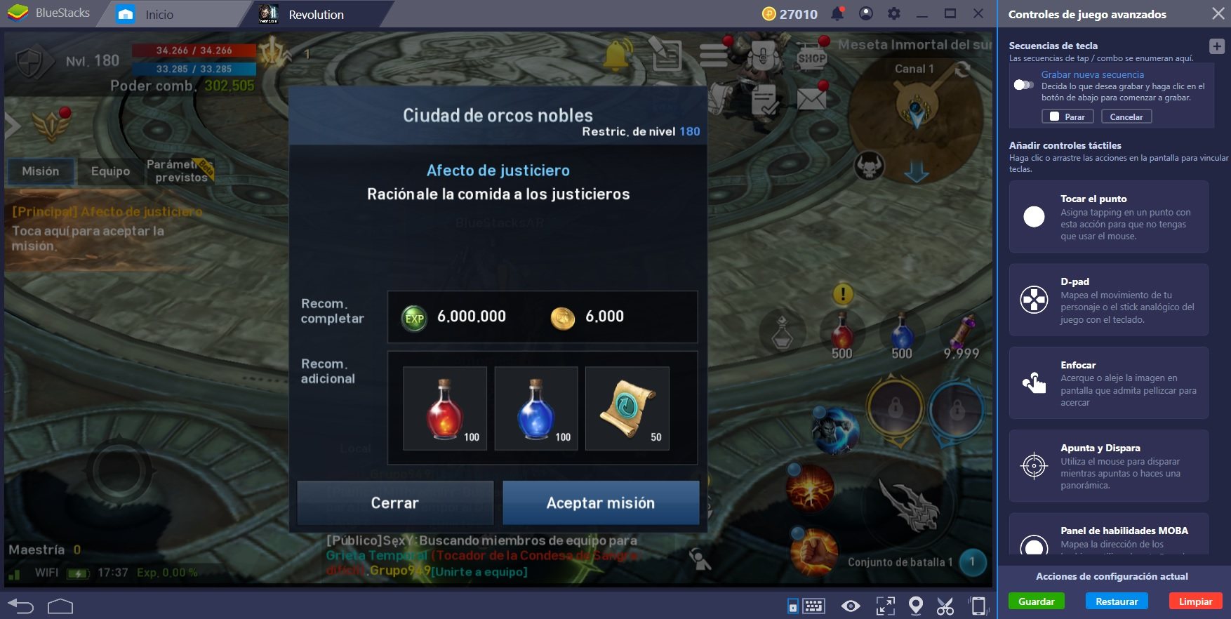 Diversifica tu Forma de Jugar Lineage 2 Revolution con la Nueva Tecla de Combos