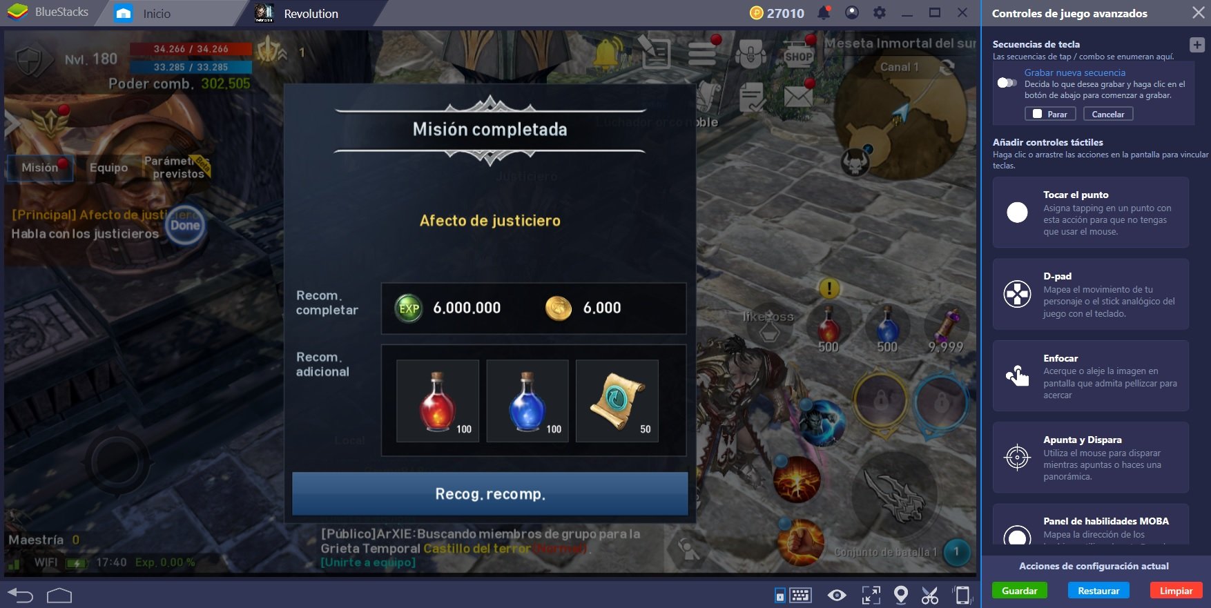 Diversifica tu Forma de Jugar Lineage 2 Revolution con la Nueva Tecla de Combos