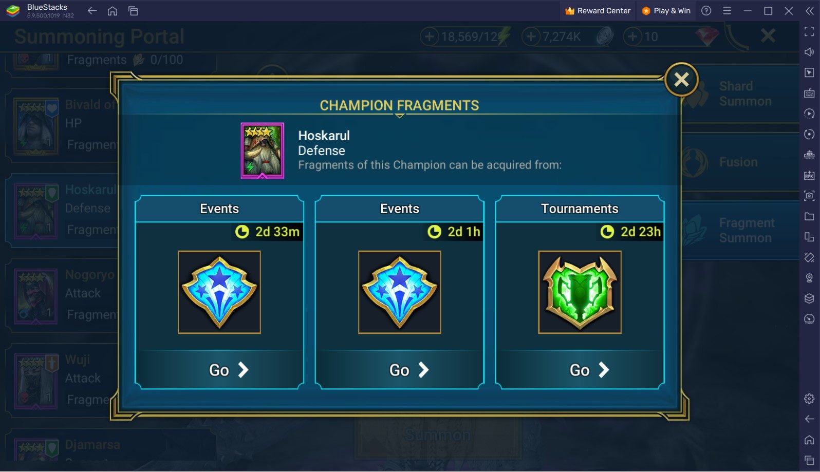 RAID: Shadow Legends - Hoskarul Fragment Fusion Event Leitfaden