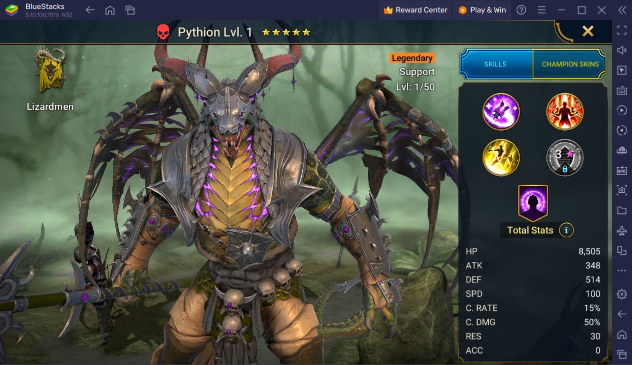 RAID: Shadow Legends - Pythion Champion Leitfaden