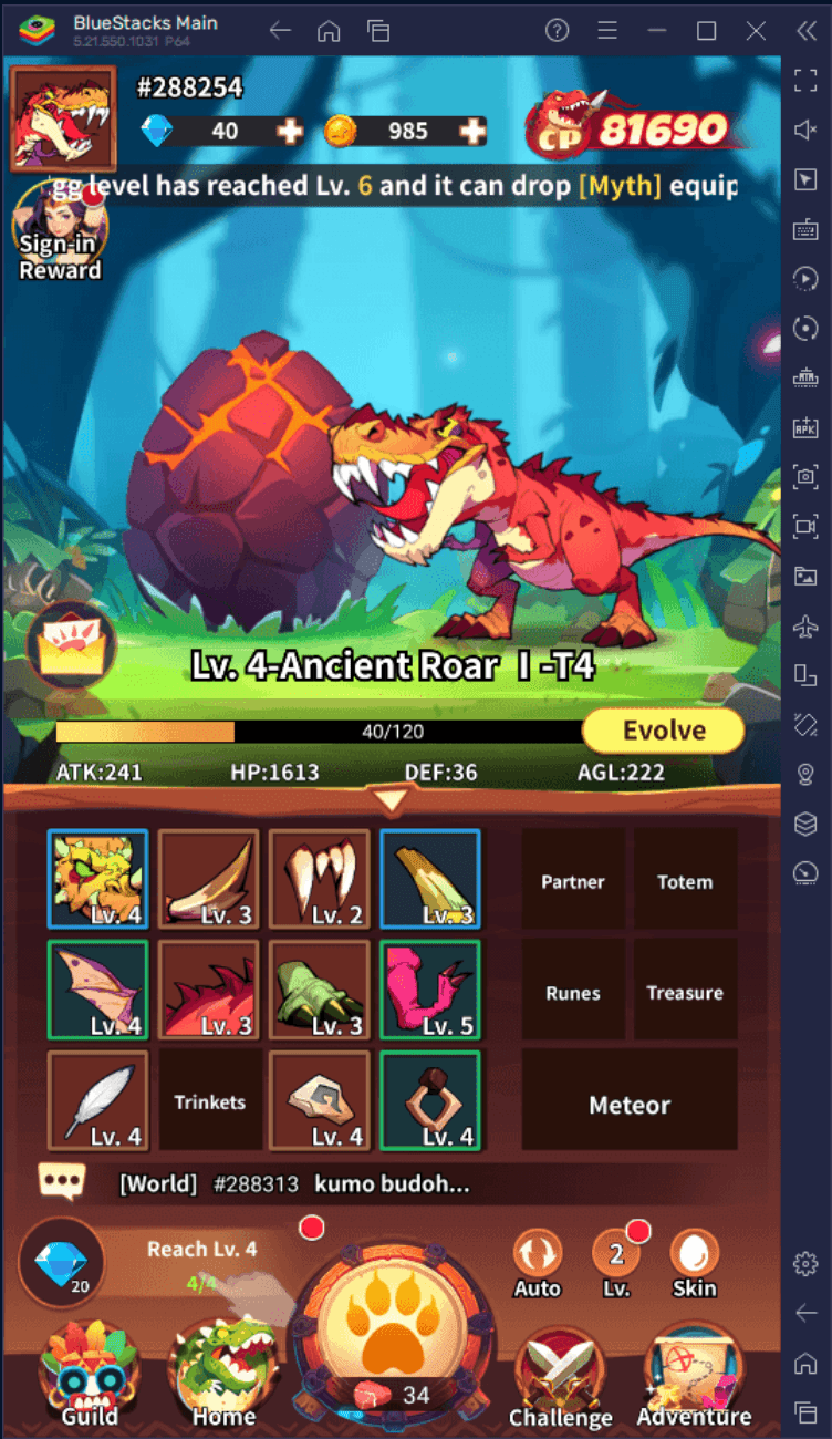 Guide du Débutant pour Red Dragon Legend-Hunger Chest - Comment Améliorer votre Dinosaure et Devenez Plus Fort