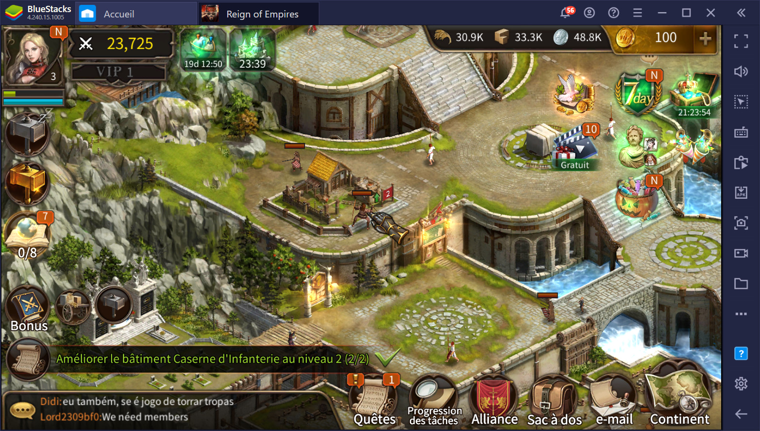 Jouer à Reign of Empires - Un RTS tactique aux batailles épiques disponible sur PC avec BlueStacks