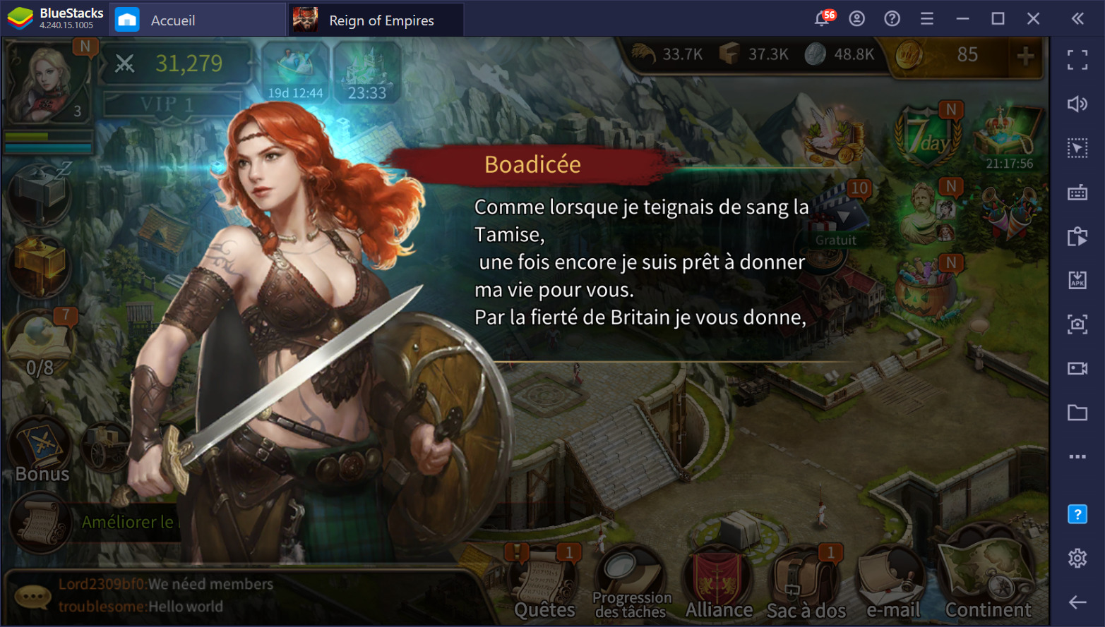 Jouer à Reign of Empires - Un RTS tactique aux batailles épiques disponible sur PC avec BlueStacks