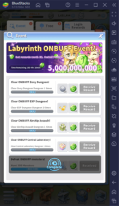 Wie du in Ragnarok Labyrinth NFT auf deinem PC mit BlueStacks schneller und effizienter Onbuff-Punkte verdienst