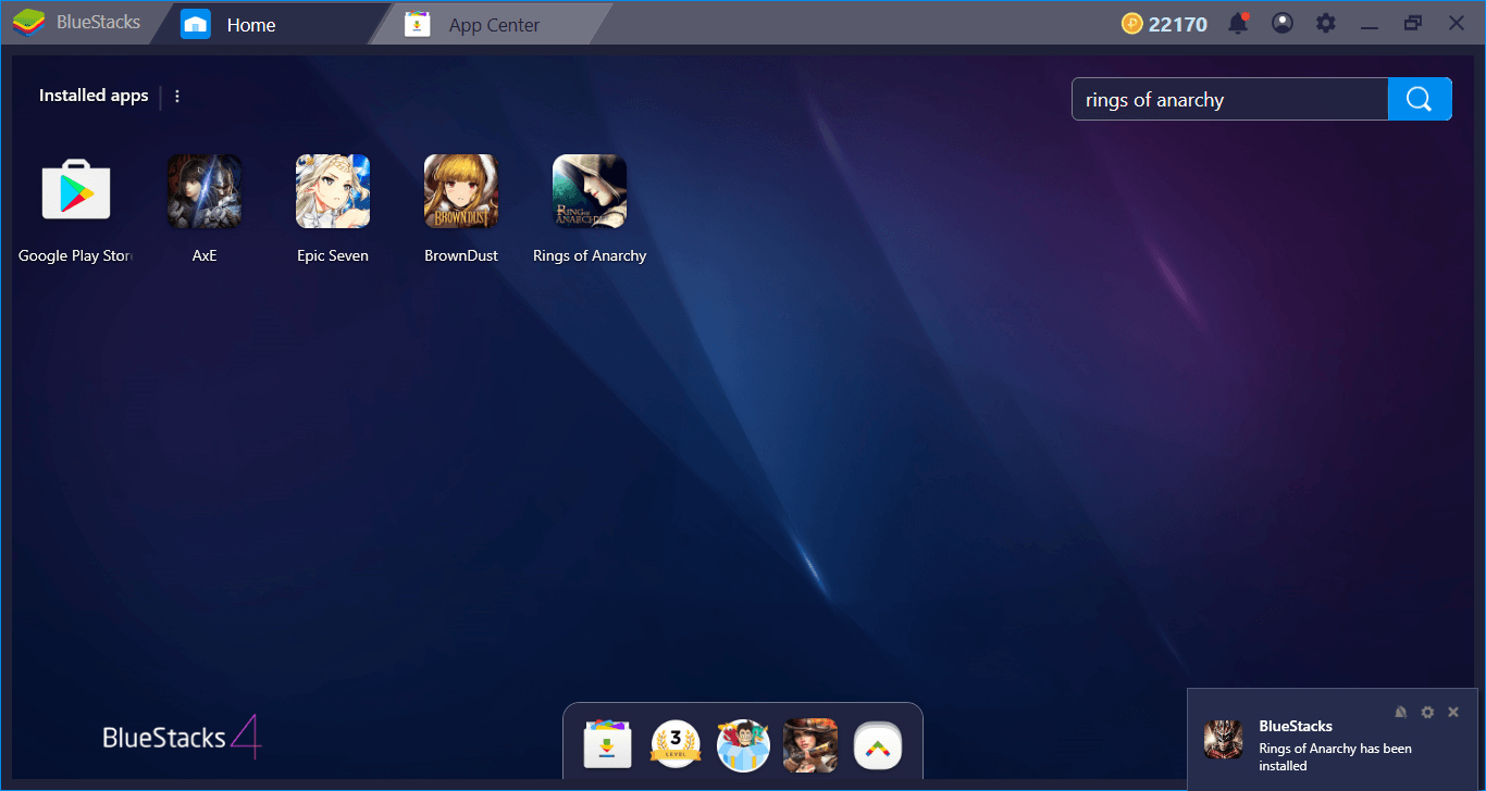 BlueStacks Setup Guide For Rings Of Anarchy