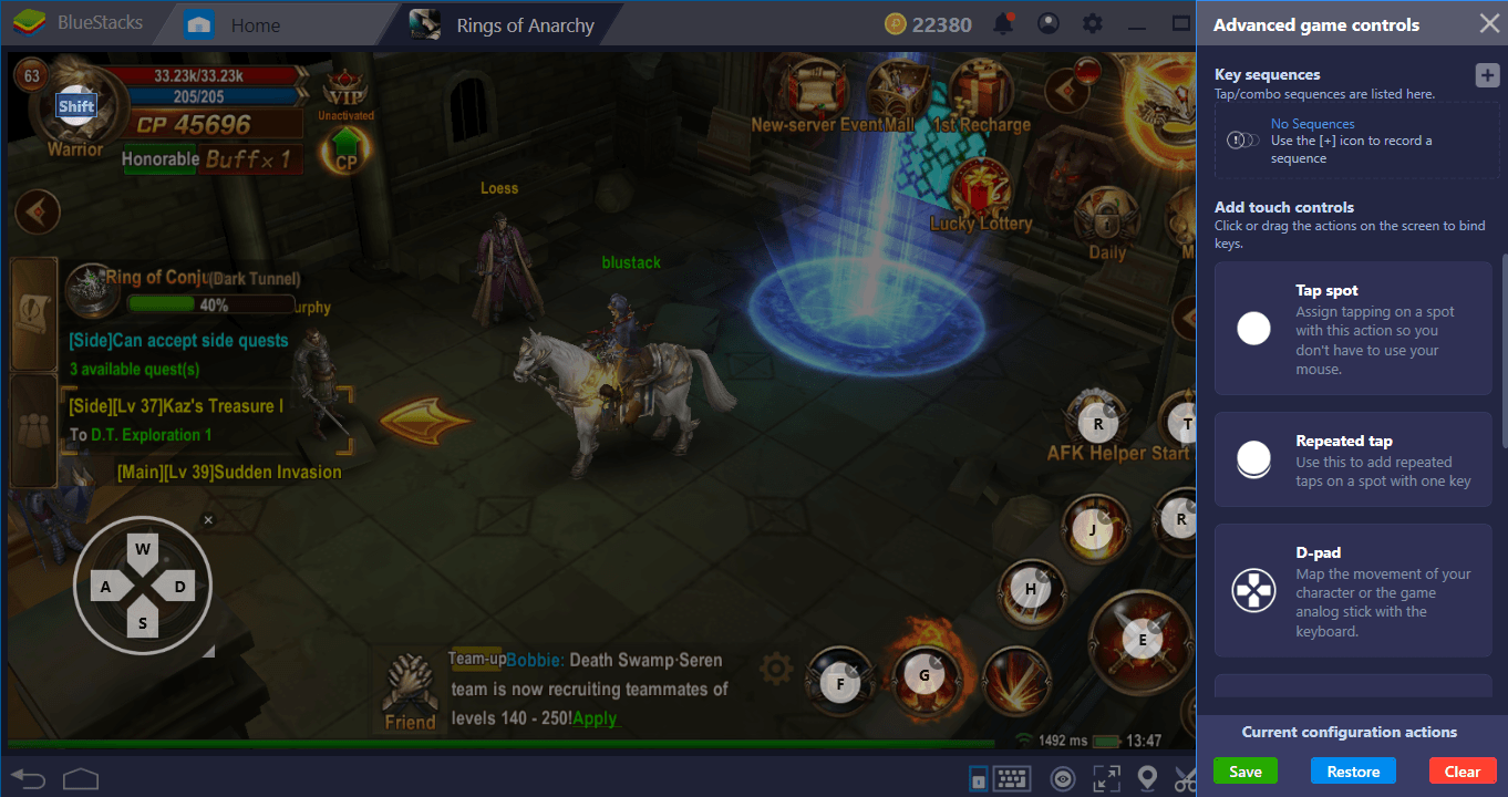 BlueStacks Setup Guide For Rings Of Anarchy