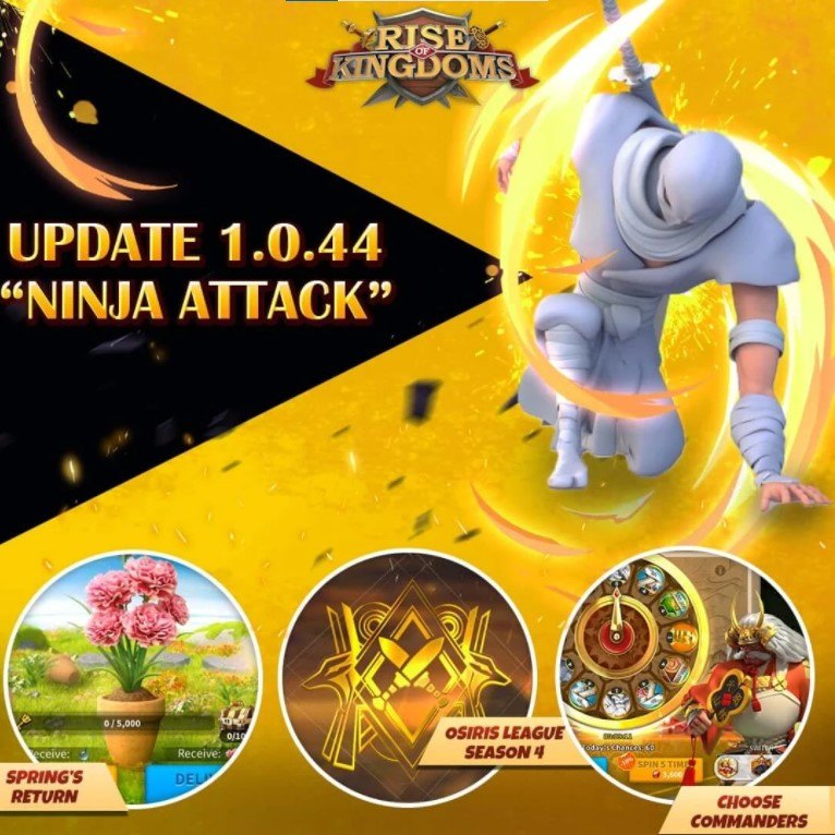 Rise of Kingdoms giới thiệu bản cập nhật 1.0.44 “Ninja Attack”