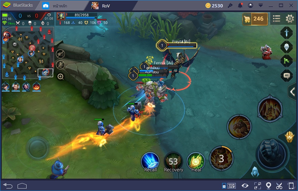 Garena RoV ความหวังของหมู่บ้านกับฮีโร่ เลนล่าง Abyssal Dragon (Bot Lane)