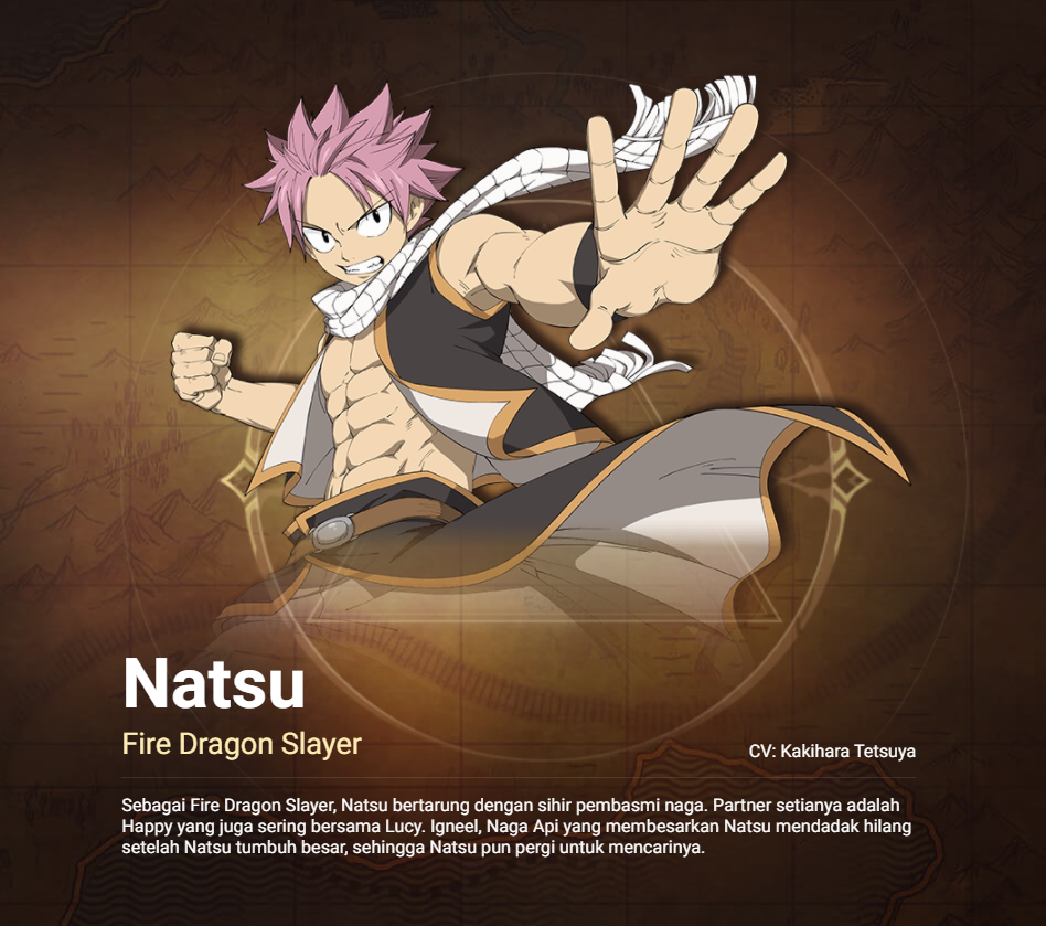 Pengenalan Karakter "FAIRY TAIL: Forces Unite!"