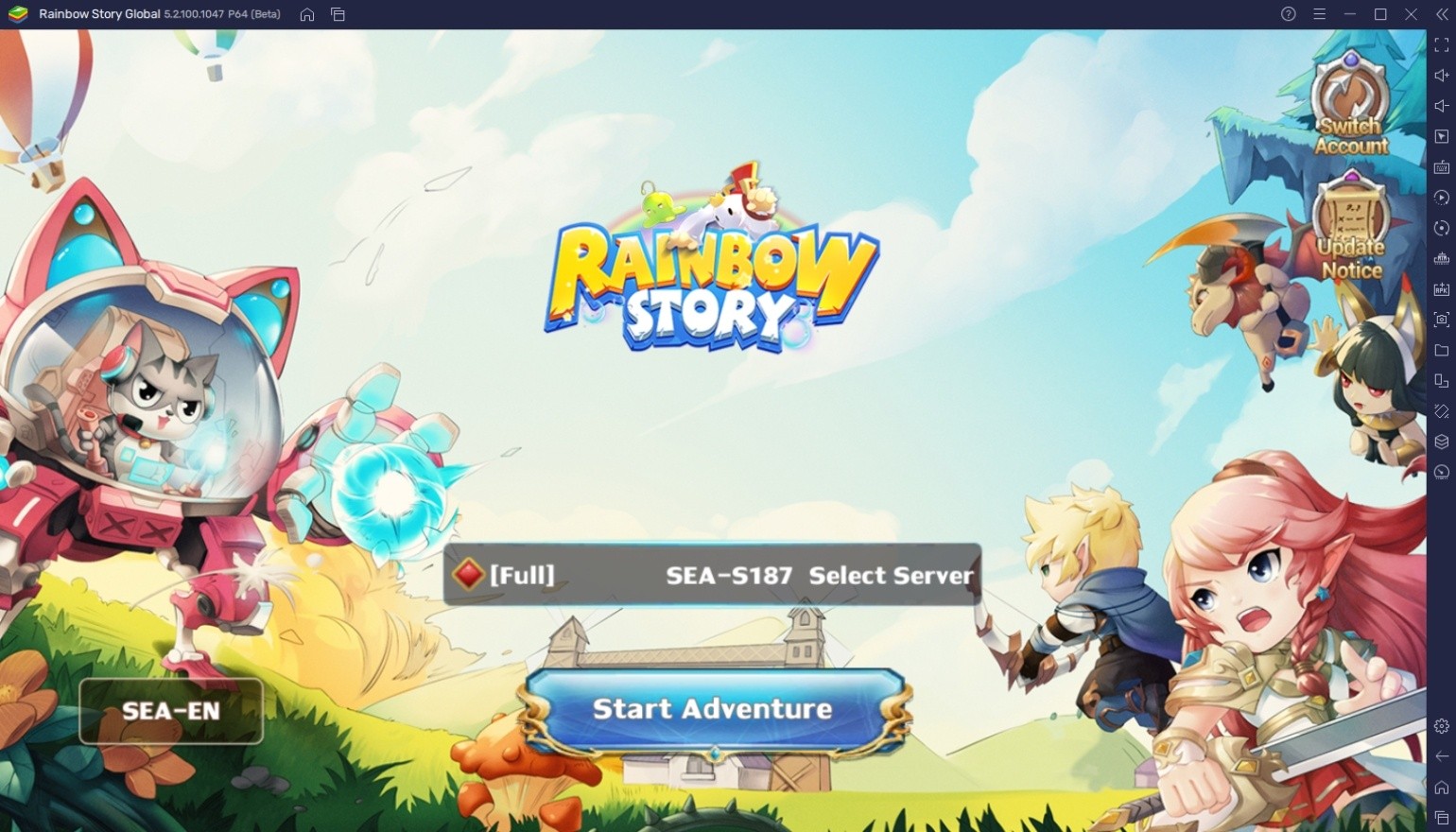 Wie man Rainbow Story Global auf dem PC mit BlueStacks spielt