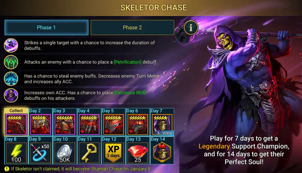 RAID: Shadow Legends - Skeletor Champion Guide: Best Build, Masteries & Artifact Sets