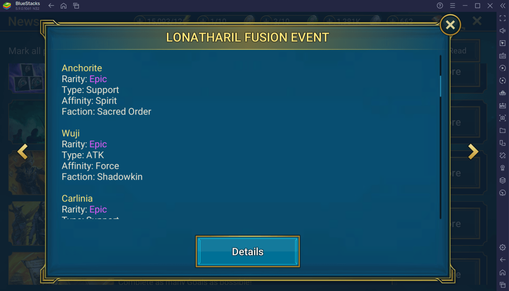 RAID: Shadow Legends - Lonatharil Legendärer Champion Fusionsguide