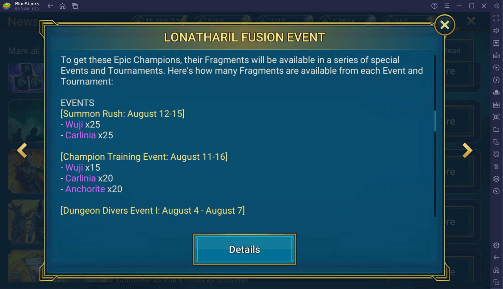 RAID: Shadow Legends - Lonatharil Legendärer Champion Fusionsguide