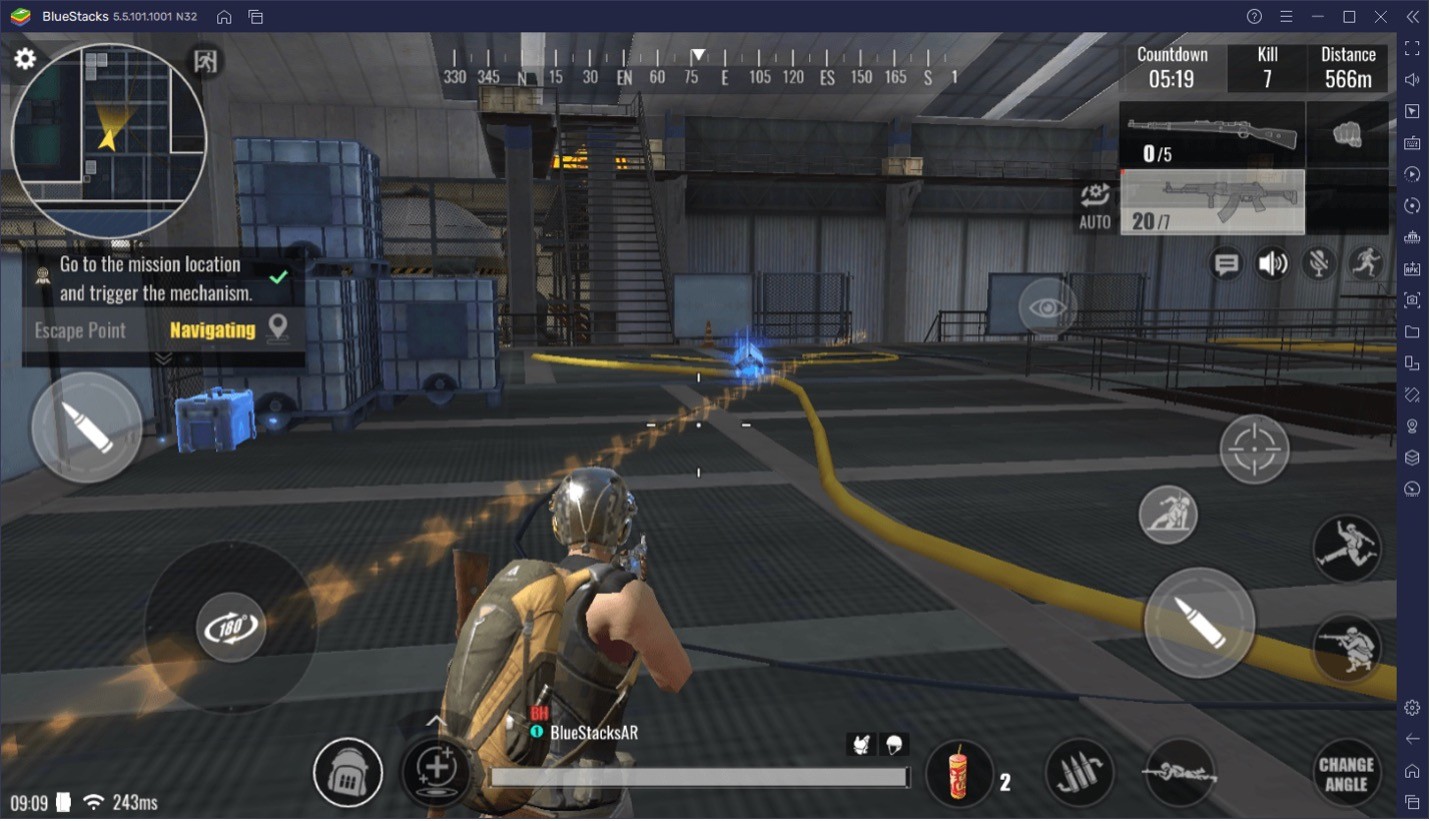 Как улучшить геймплей в Rules of Survival 2.0 помощью с BlueStacks