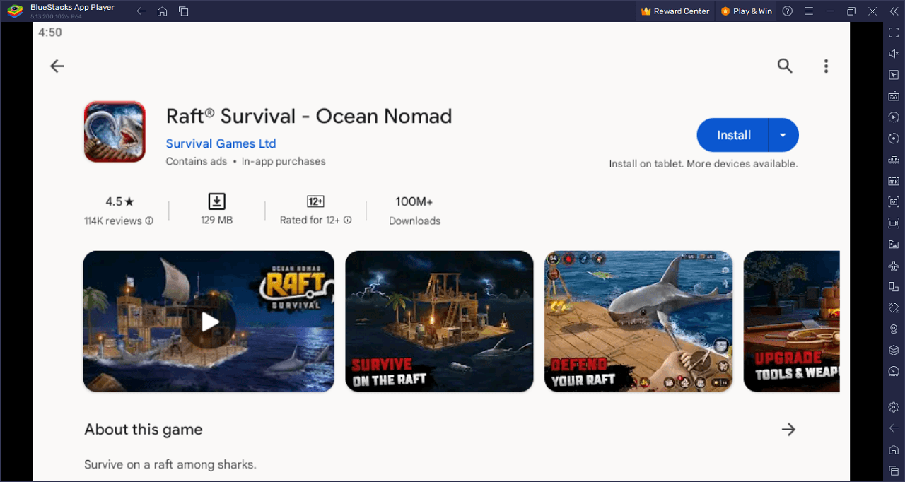 How to Play Raft Survival - Ocean Nomad on PC With BlueStacks