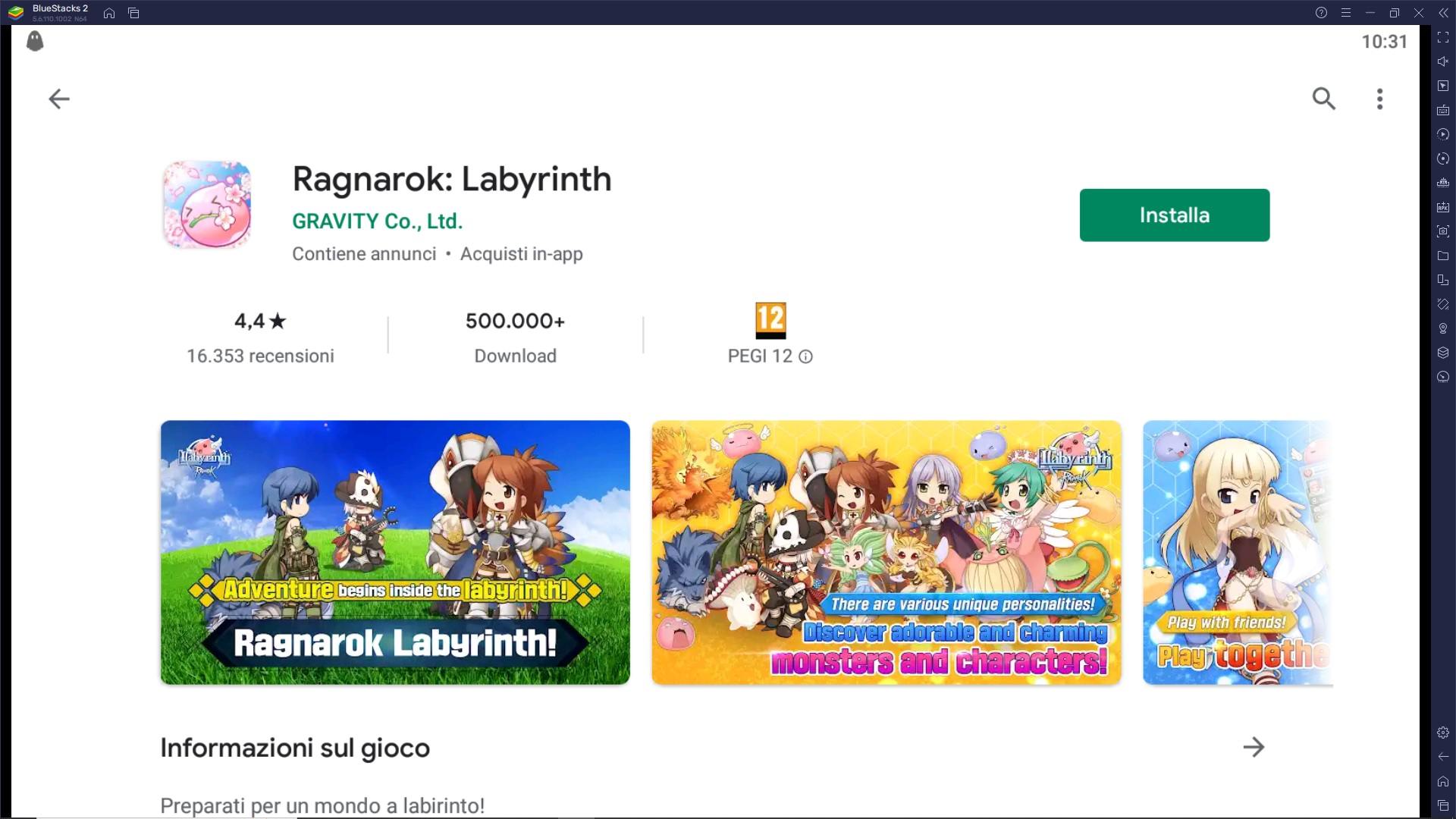 Gioca The Labyrinth of Ragnarok su PC con BlueStacks