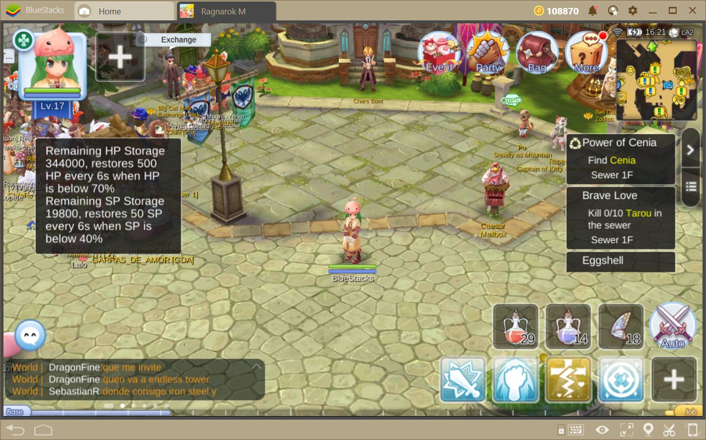 Como evoluir rapidamente em Ragnarok M: Eternal Love.