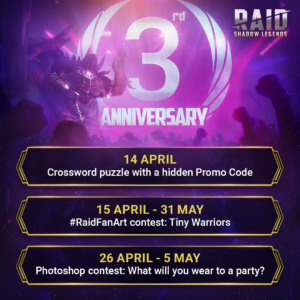 RAID: Shadow Legends – New Forge Pass, 3rd Year Anniversary, and Champion Rebalancing