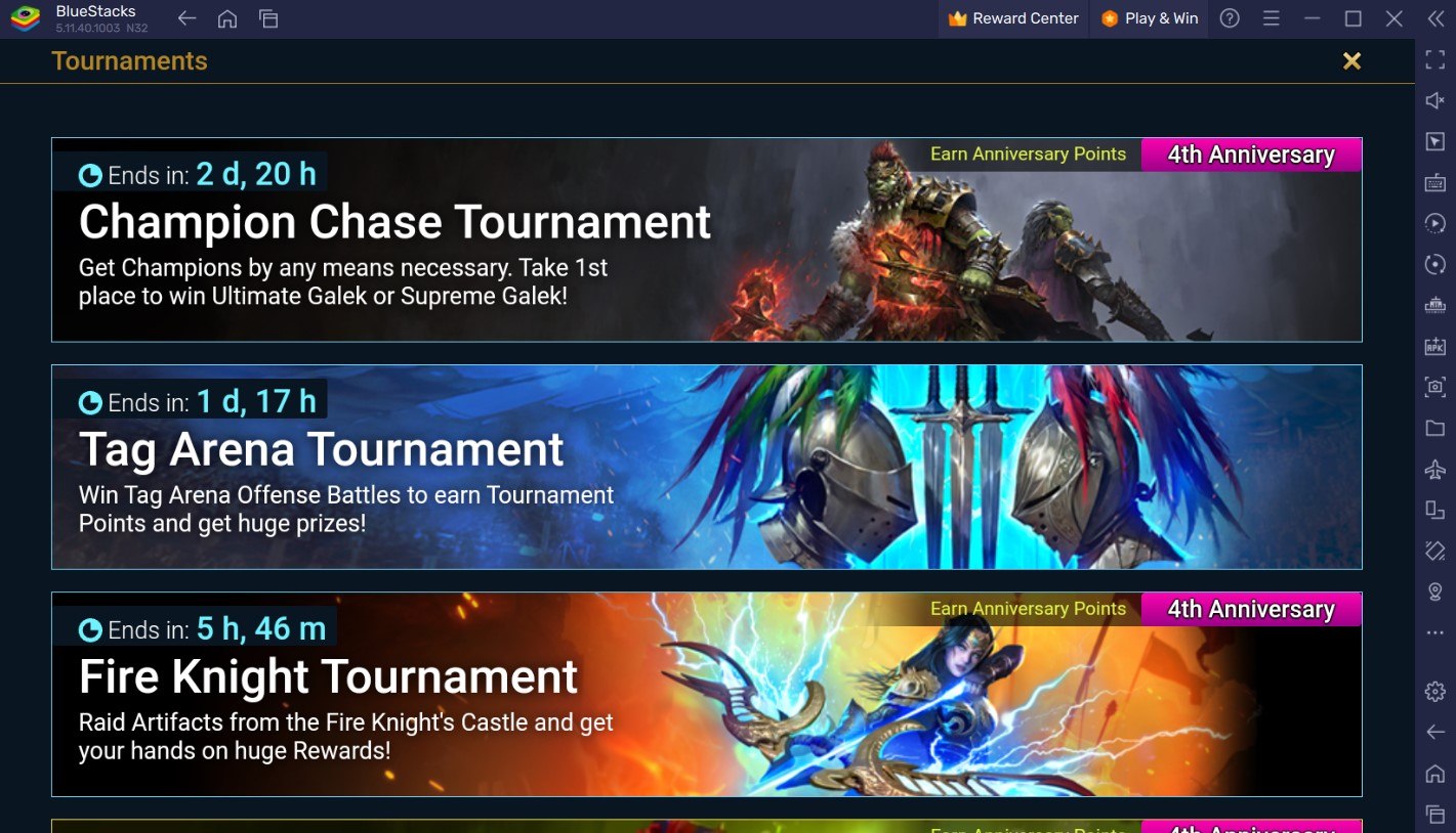 A Chance to get Supreme Galek with the new Champion Chase Tournament