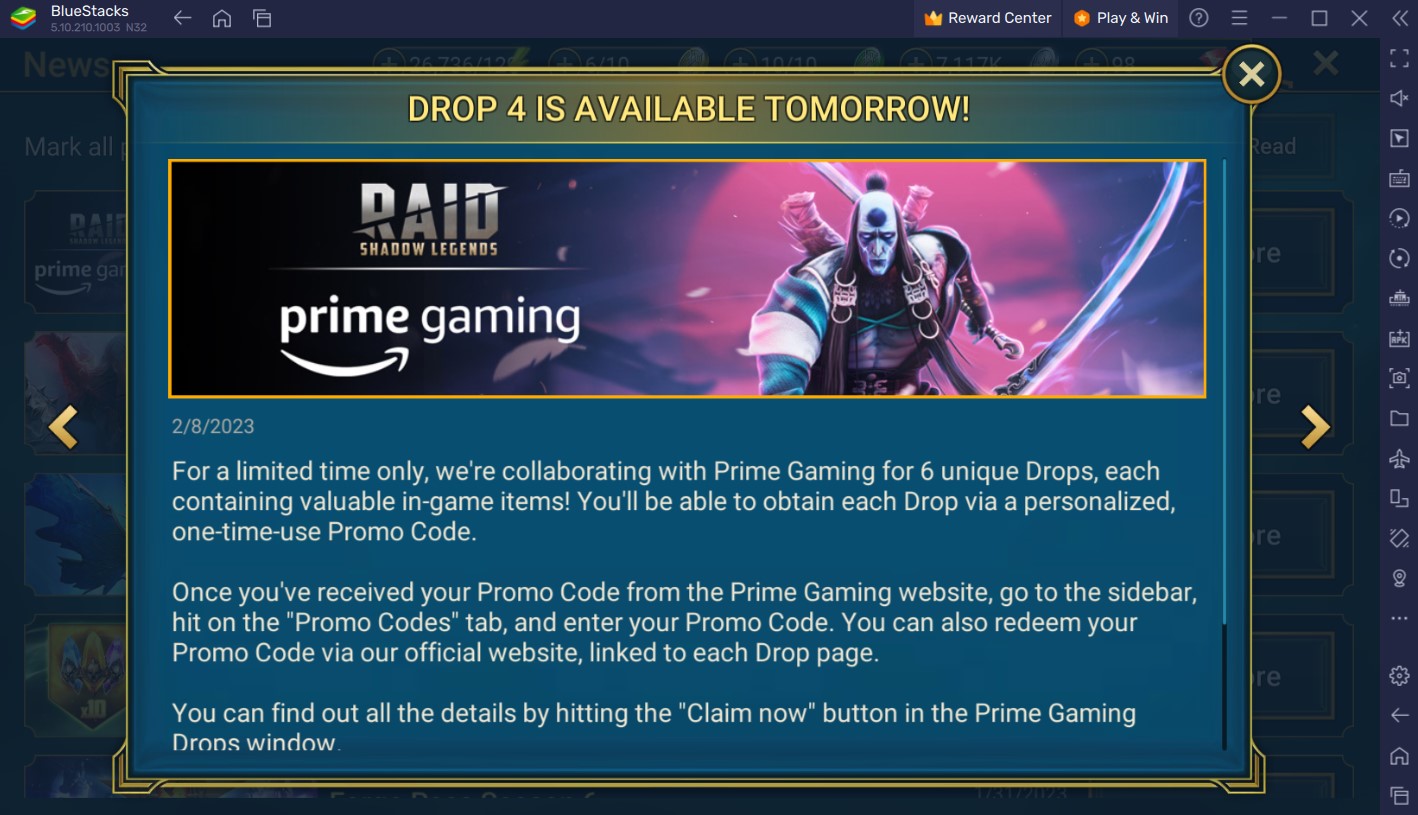 Raid: Shadow Legends - Prime Gaming Drops Level up your team with