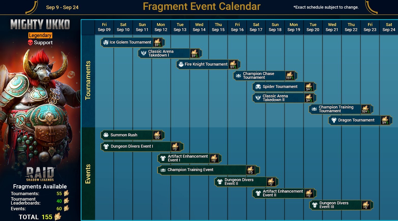 RAID: Shadow Legends – Mighty Ukko Fragment Fusion Event Guide