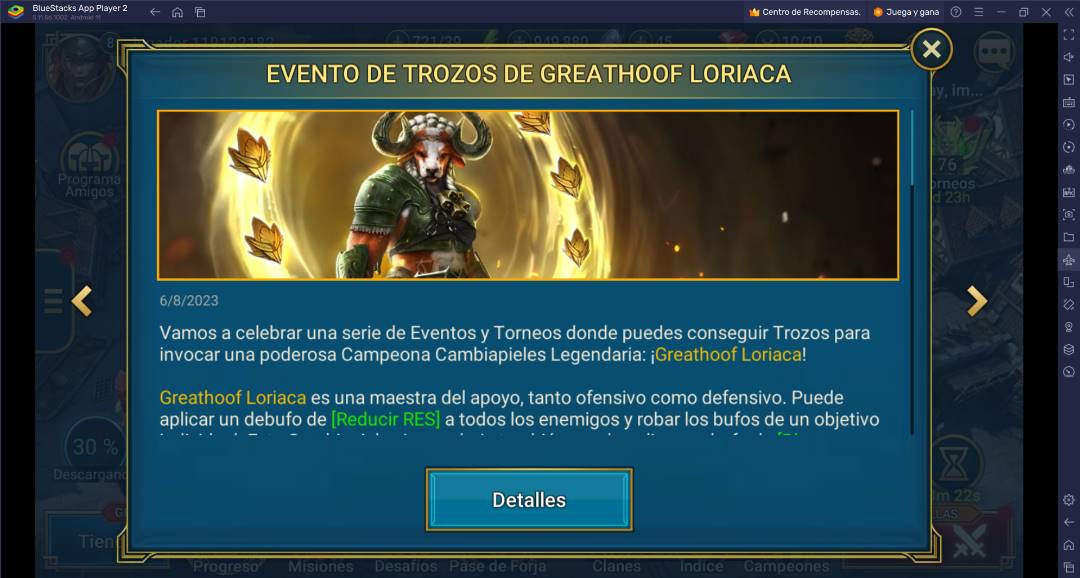 RAID Shadow Legends – Guía de evento de fusión de fragmentos de Greathoof Loriaca