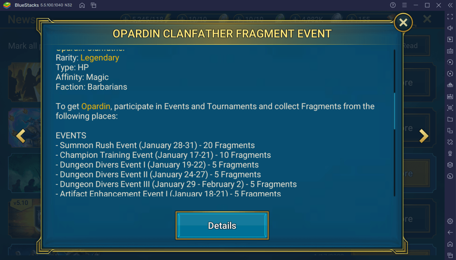 RAID: Shadow Legends – Opardin Clanfather Fragment Fusion Guide