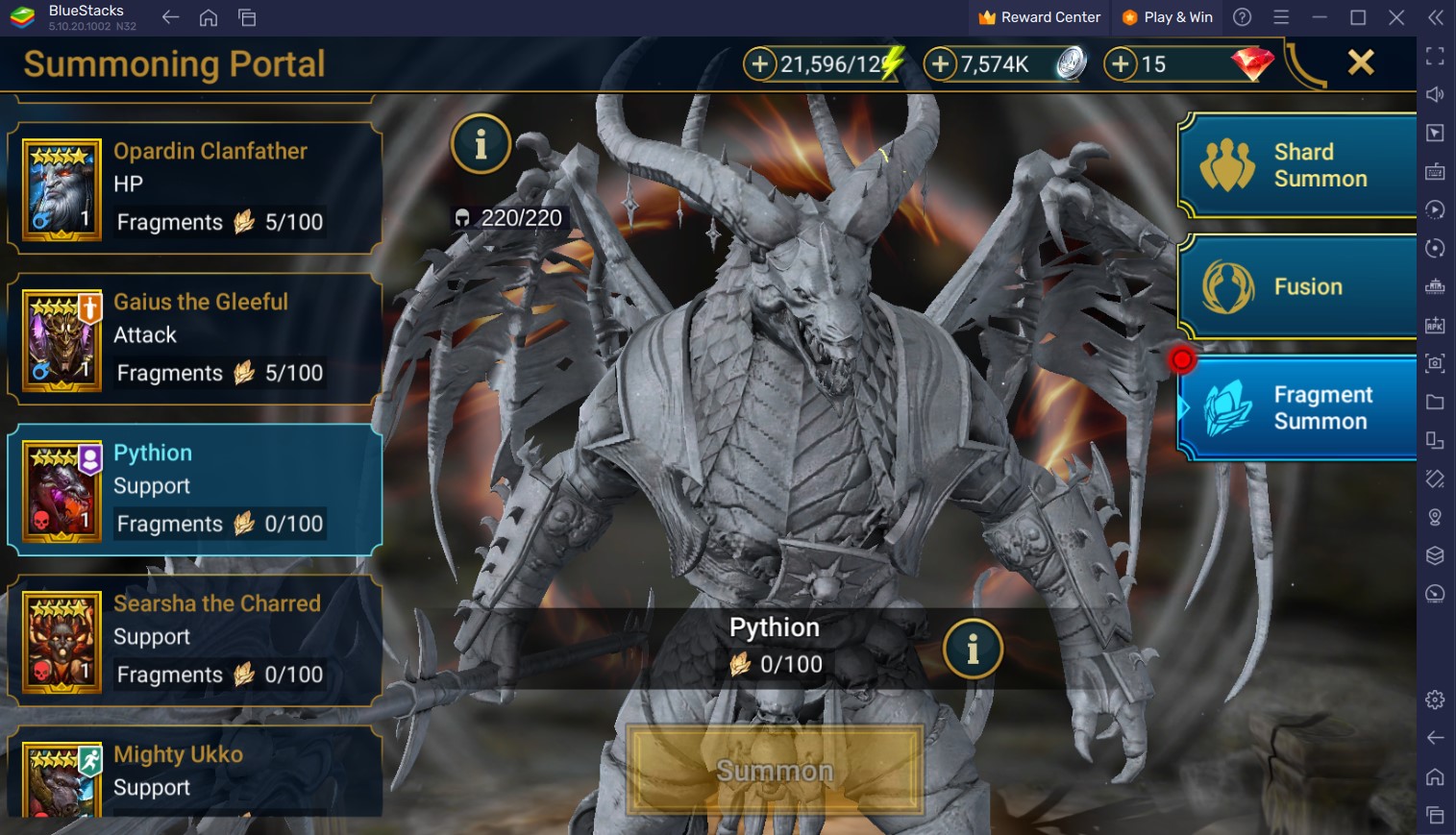 RAID: Shadow Legends – Pythion Fragment Fusion Event Guide