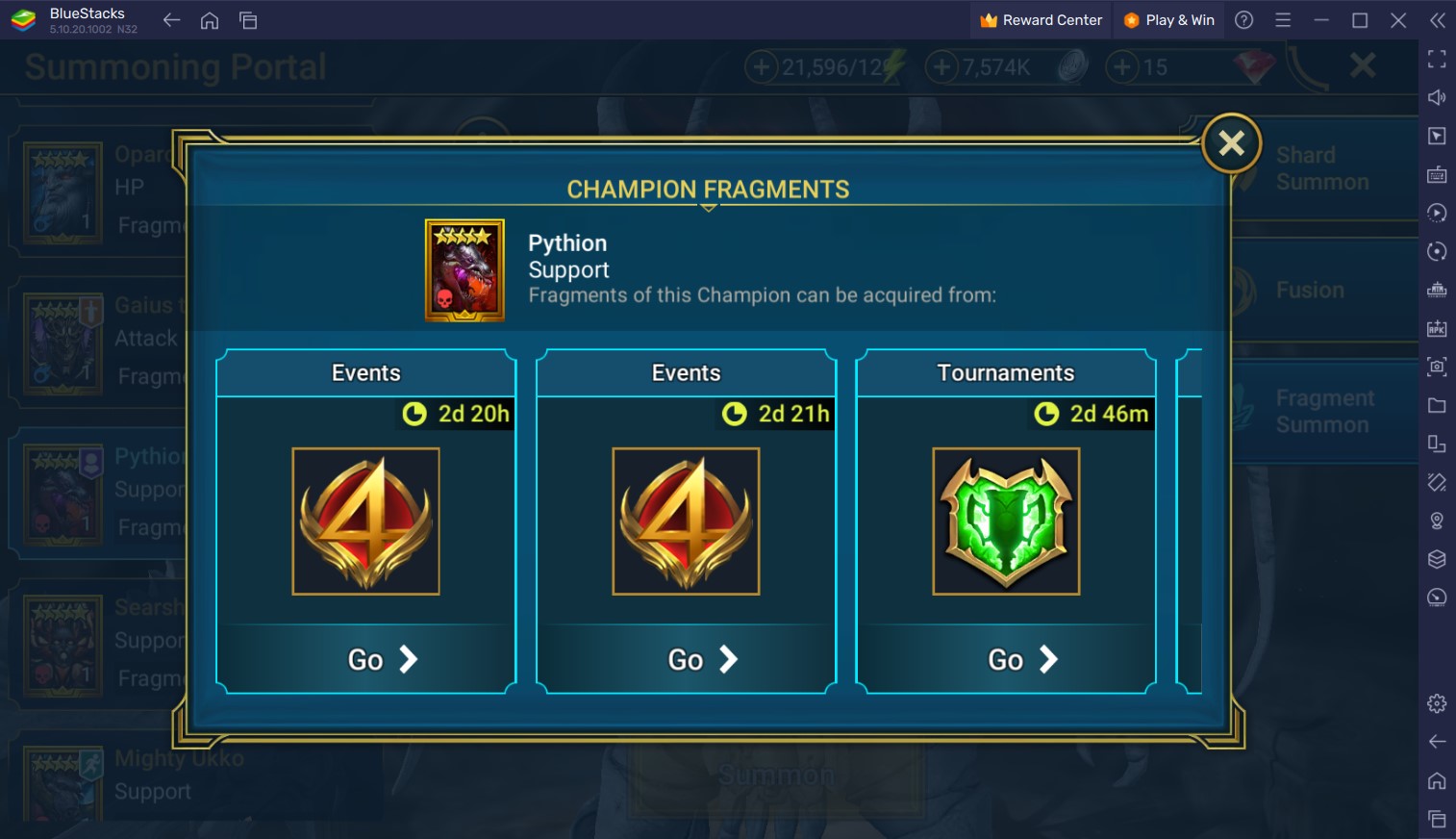 RAID: Shadow Legends – Pythion Fragment Fusion Event Guide