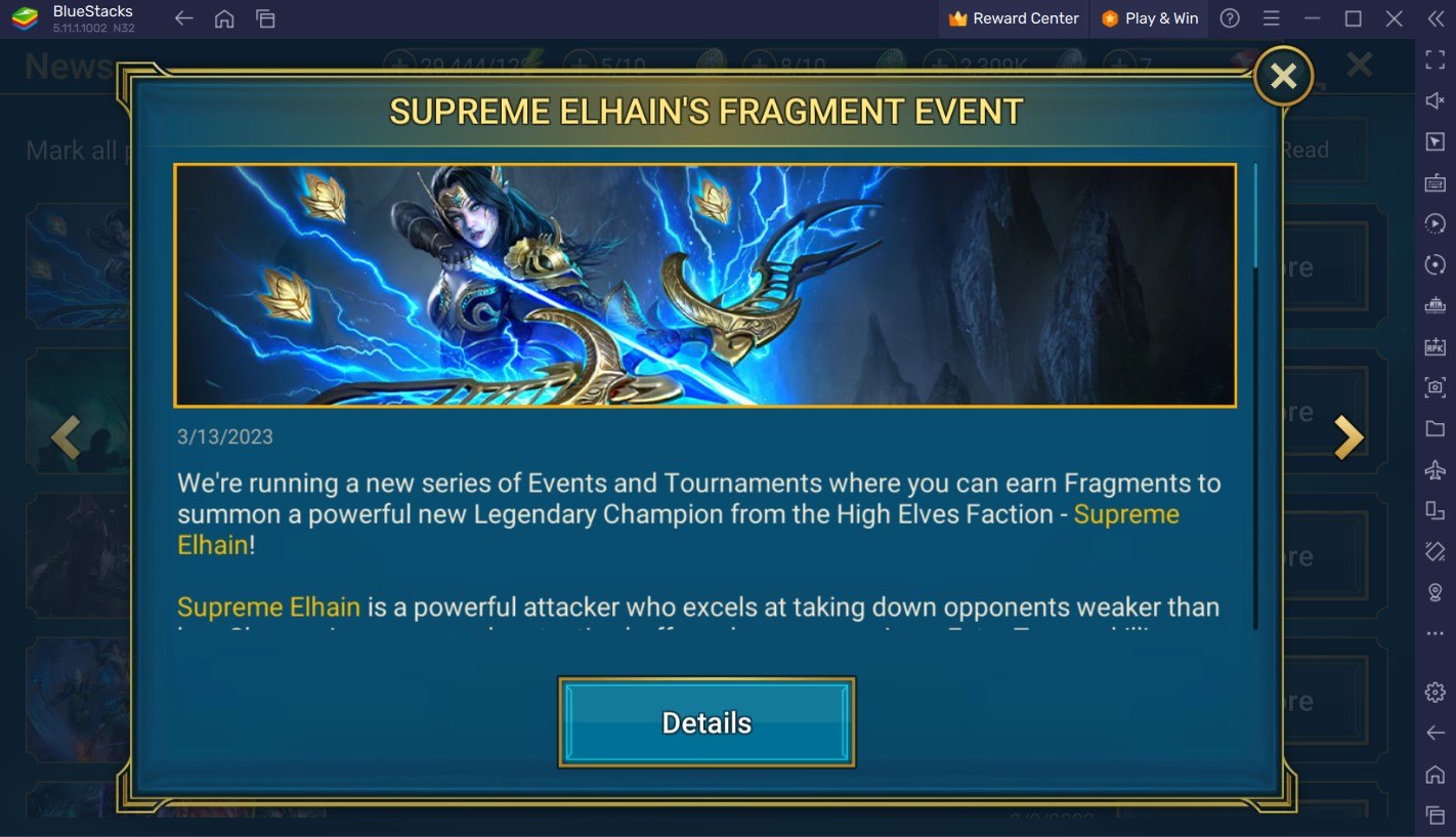 RAID Shadow Legends Supreme Elhain Fragment Fusion Event Guide