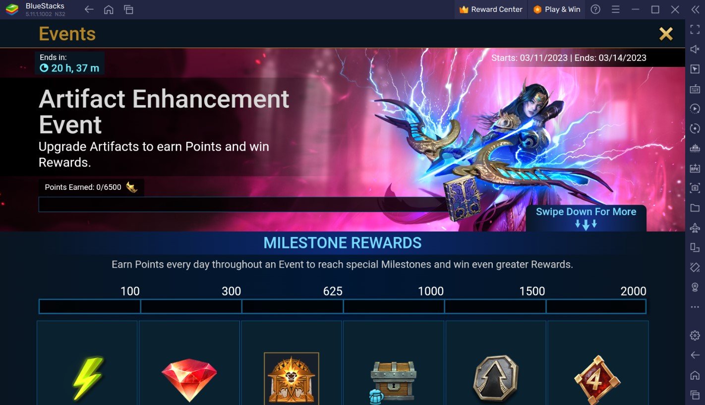 Artifact enhancement deals event raid