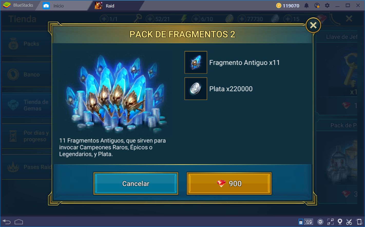 Guía de Rerolling y Automatización Para RAID: Shadow Legends Usando BlueStacks