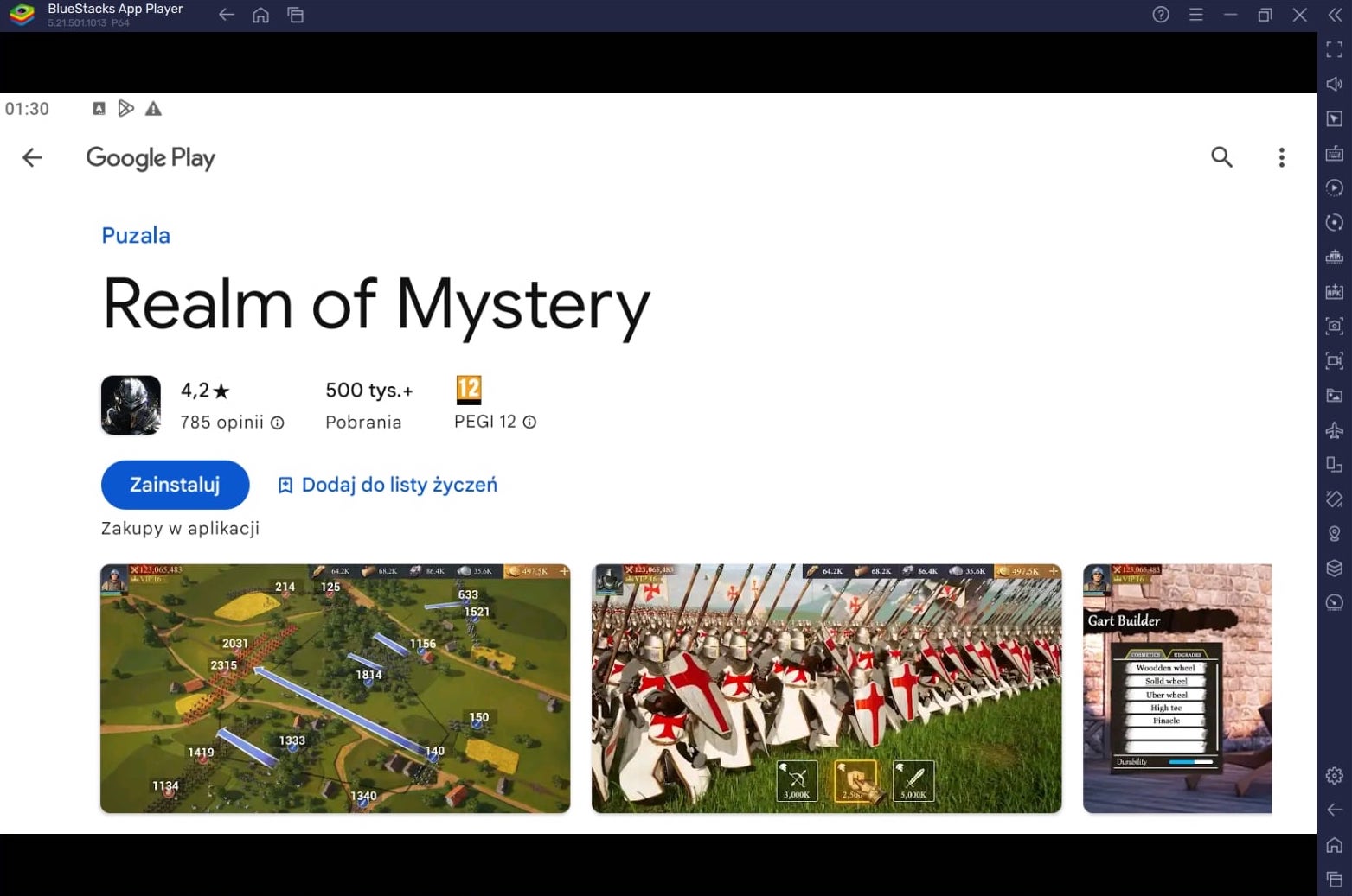 Jak zagrać w Realm of Mystery z BlueStacks na PC