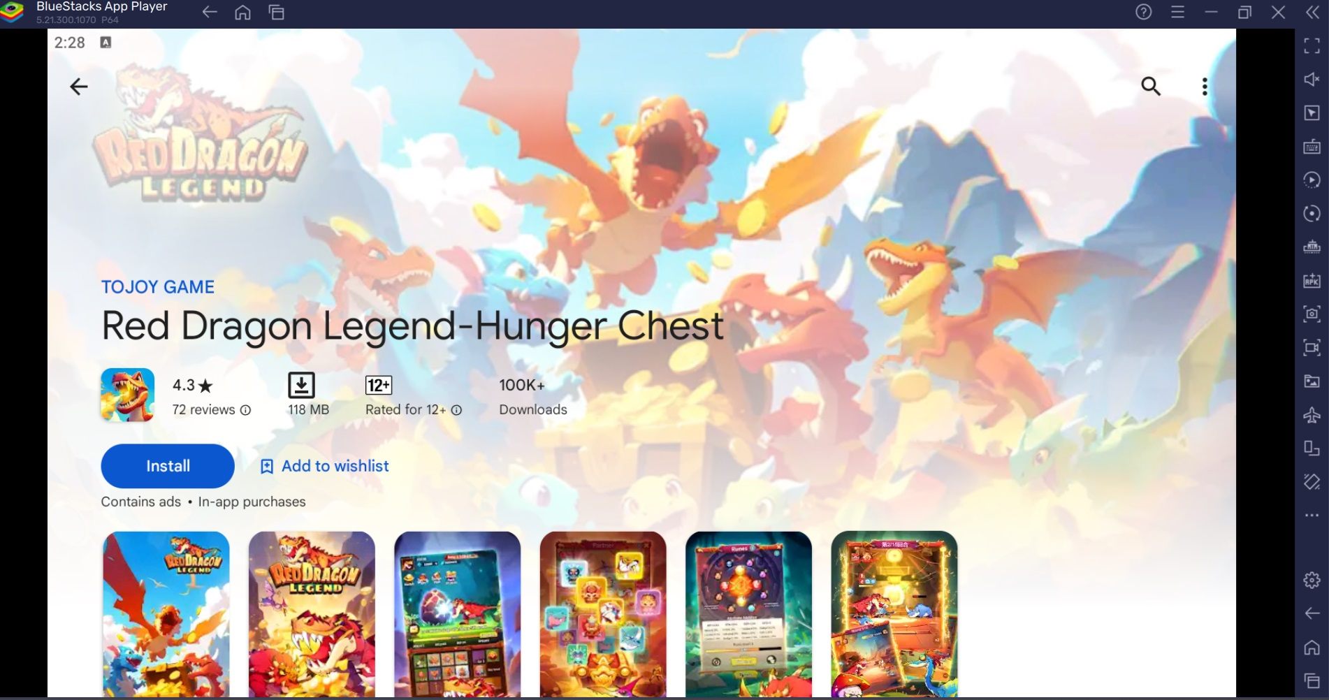 How to Play Red Dragon Legend-Hunger Chest on PC with BlueStacks