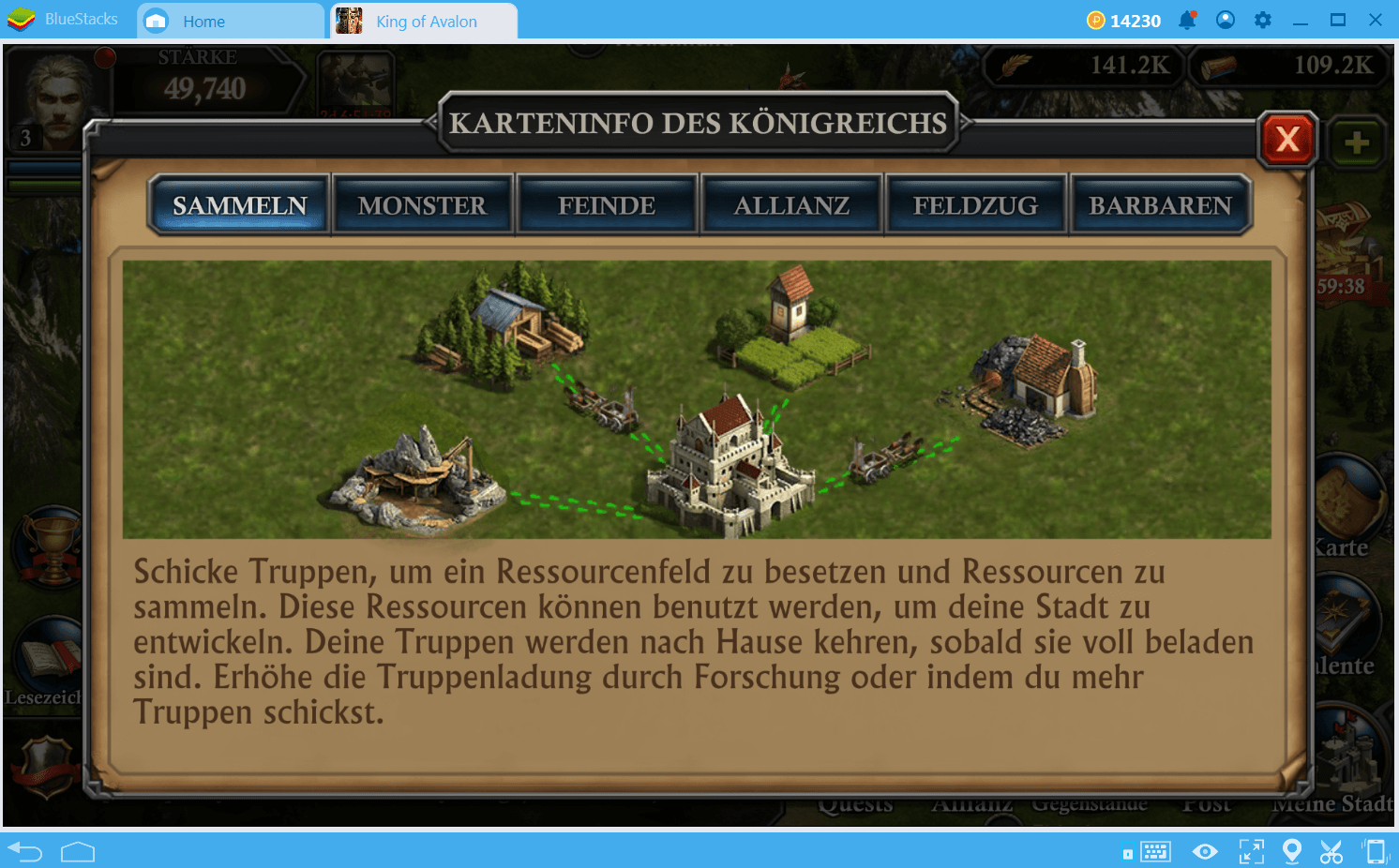 King of Avalon: Wie sollte ich mit meinen Ressourcen umgehen?