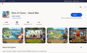 블루스택으로 PC에서 Rise of Clans:Island War 플레이