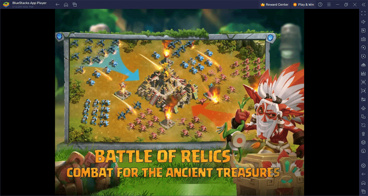 블루스택으로 PC에서 Rise of Clans：Island War 플레이