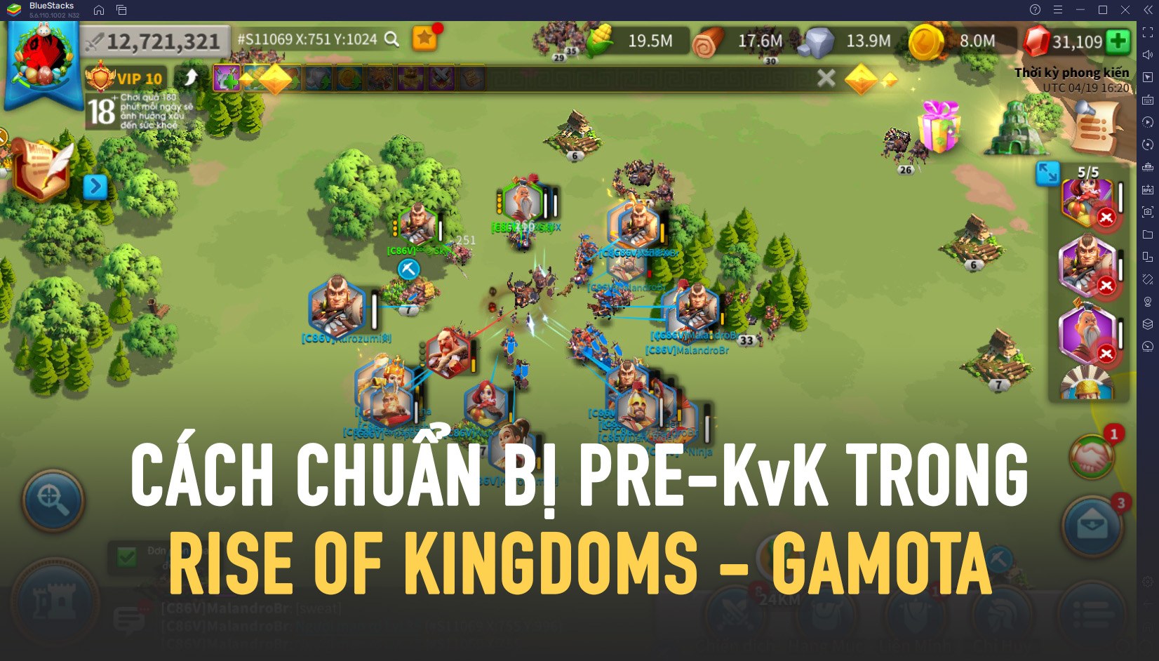 Giai đoạn 3 Pre KvK có ý nghĩa và nhiệm vụ gì trong trò chơi Rise of Kingdoms?