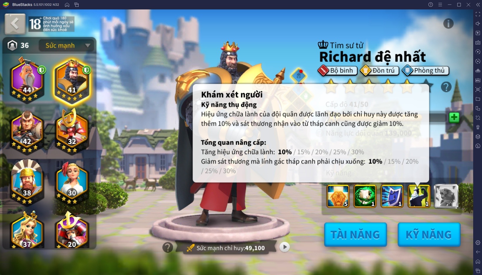 Rise of Kingdoms – Gamota: Những điều cần biết về Chỉ huy Richard I - Trái Tim Sư Tử