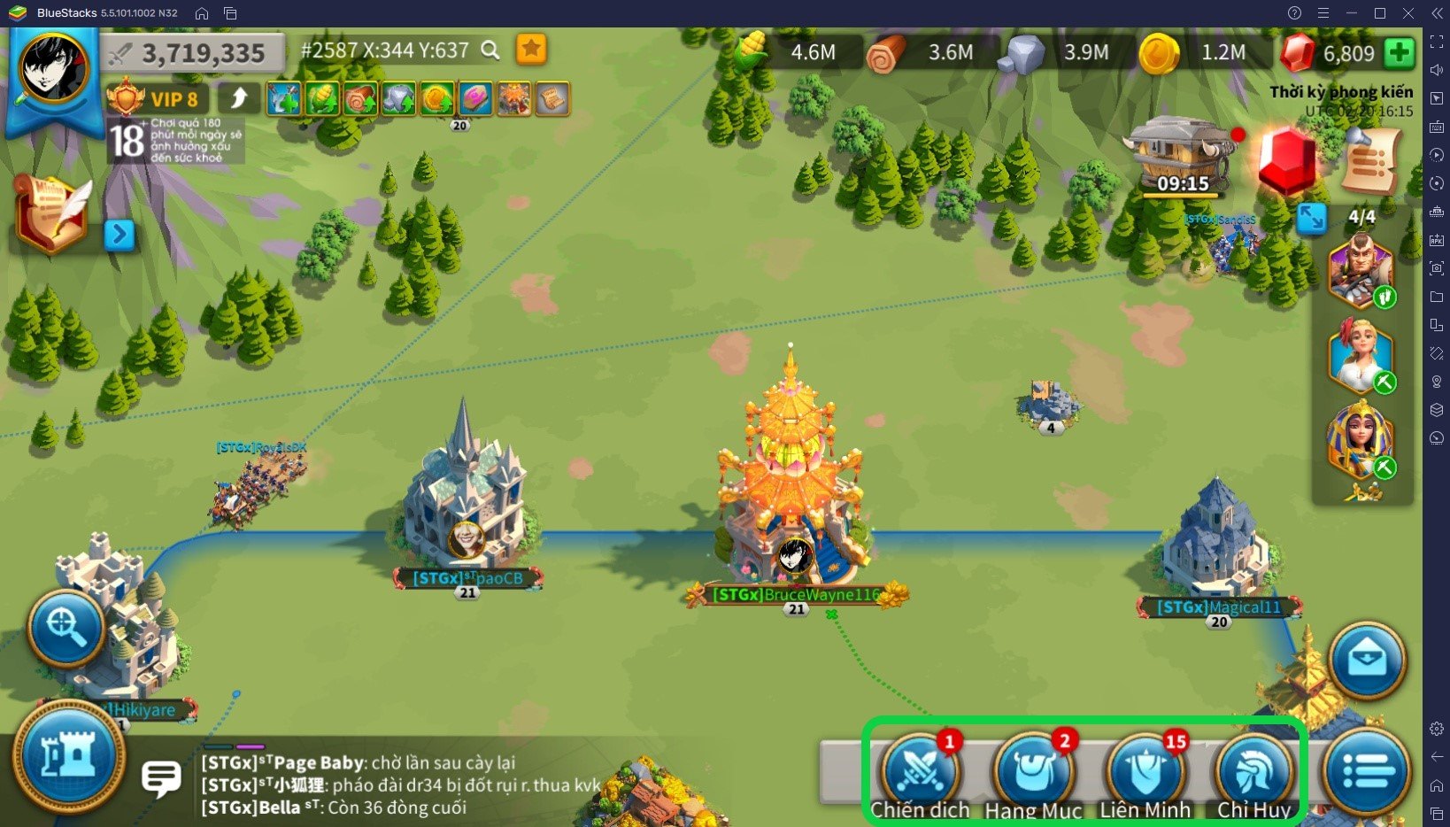 Rise of Kingdoms - Gamota: Tìm hiểu giao diện trong game