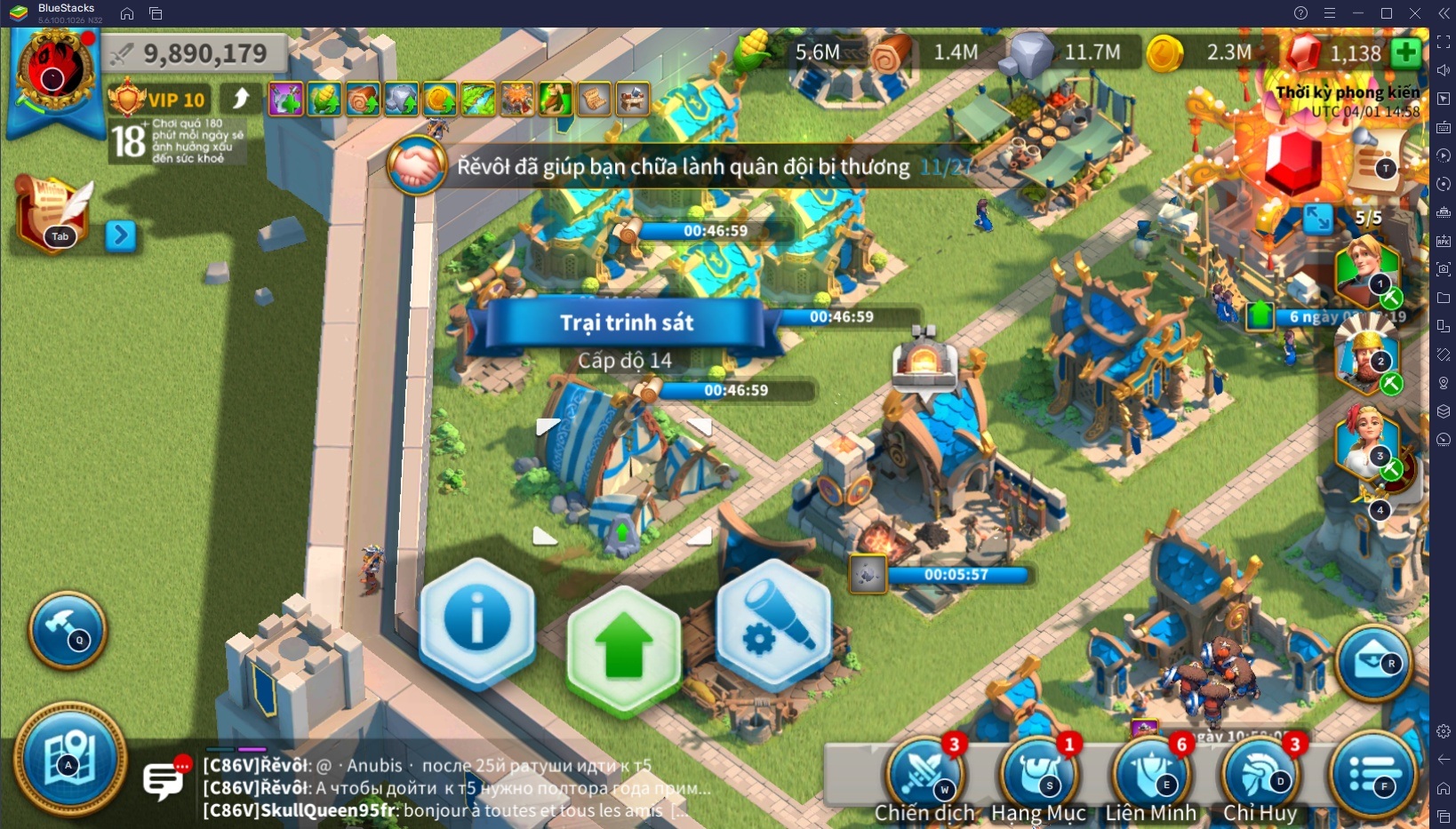 Rise Of Kingdoms - Gamota: Cách Sử Dụng Macro Để Khám Phá Sương Mù Tự Động  | Bluestacks