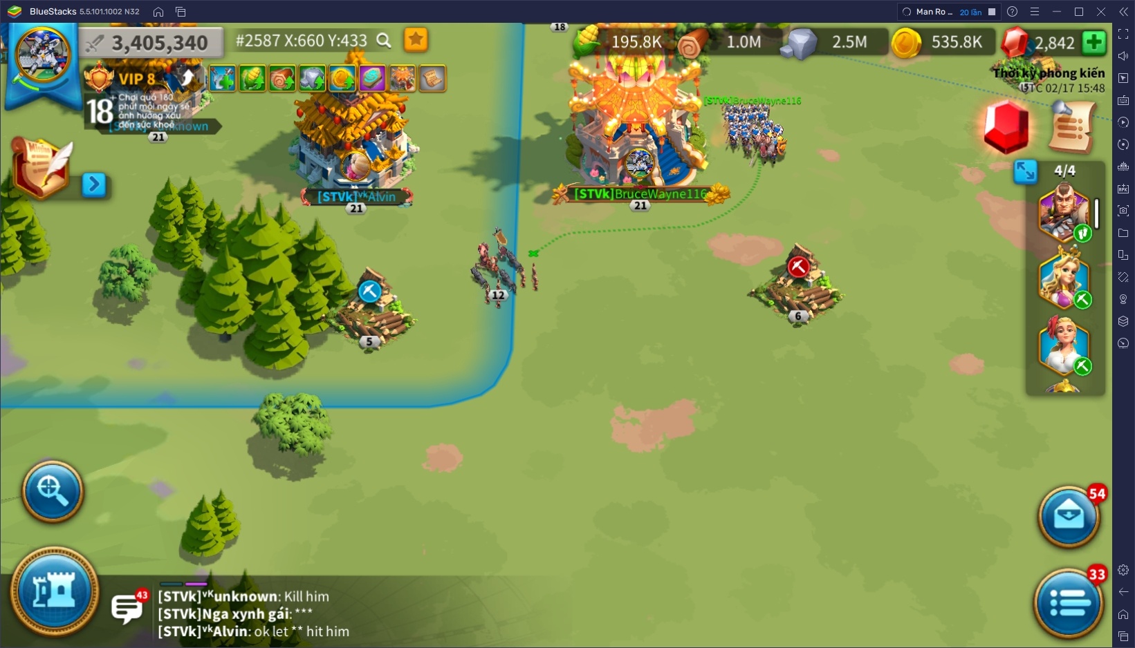 Rise of Kingdoms - Gamota: Cách dùng Macro của BlueStacks để farm Vòng Cổ Xương Người