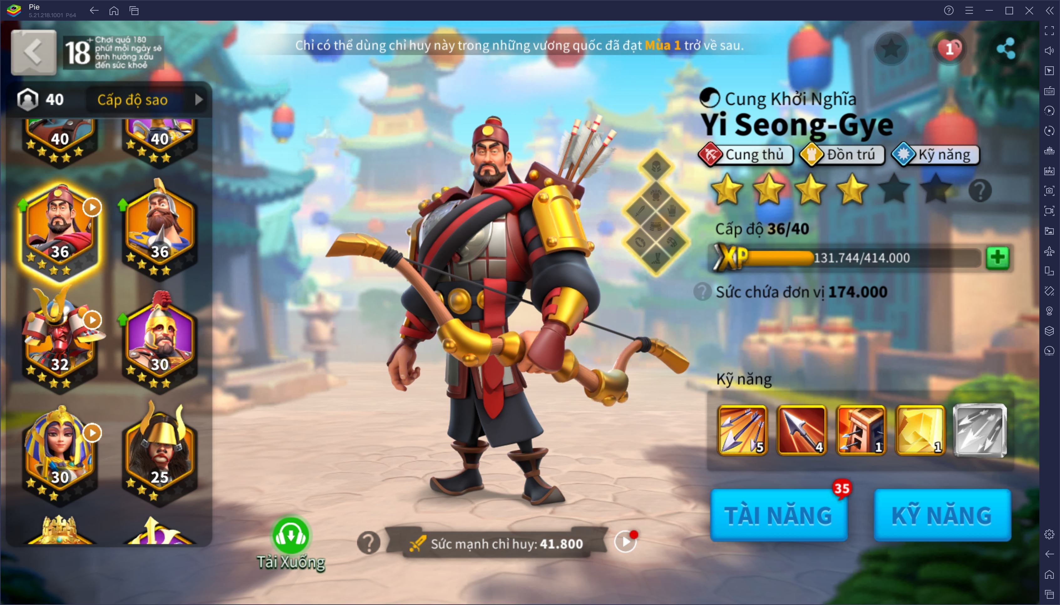 Bảng xếp hạng chỉ huy trong Rise of Kingdoms - Gamota