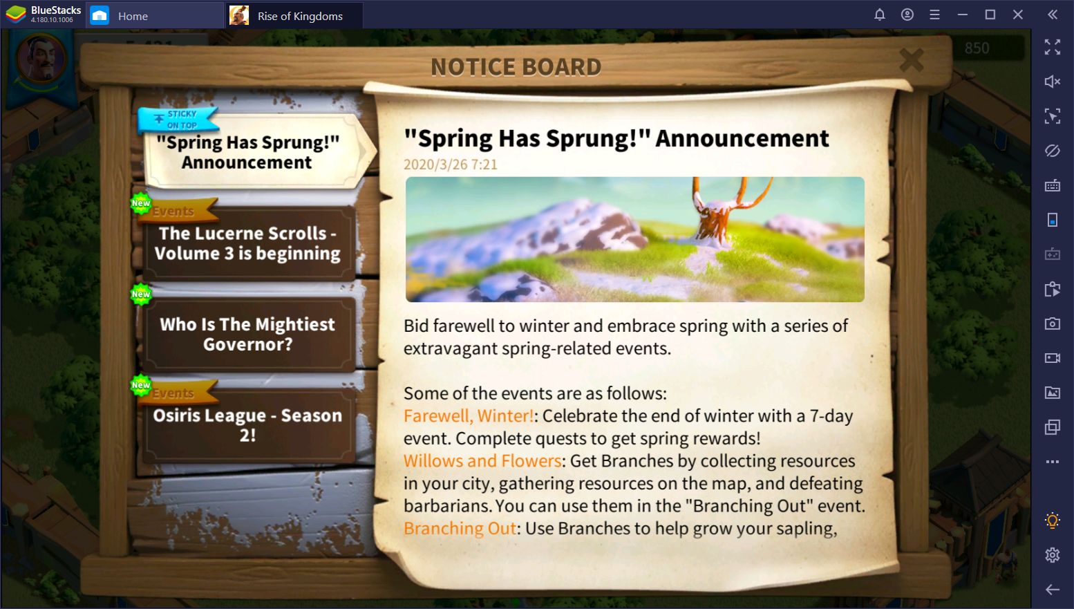 Rise of Kingdoms 2020 Spring Event: All You Need to Know